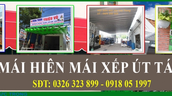 Mái hiên mái xếp tại Long Khánh